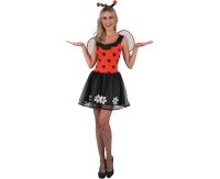 Role play-set for adult Lovely Ladybug (dress, hairband, wings), size M
